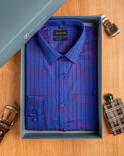 Giza cotton tie collar tailored fit woven formal shirt Spectrum