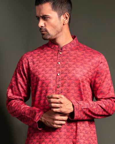 Zaviyar Premium Panjabi | Carmelian