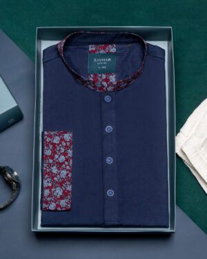 Zaviyar Premium Panjabi | Oxford Blue