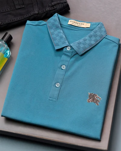 Semi slim fit men's polo shirt | Sea Green