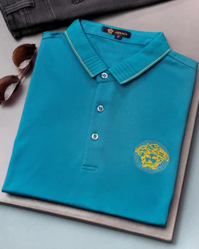 Semi slim fit men's polo shirt | Ocean