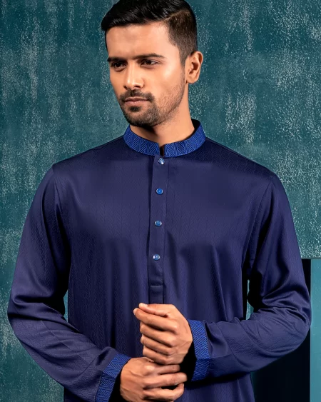 Zaviyar Premium Panjabi | Royal Blue
