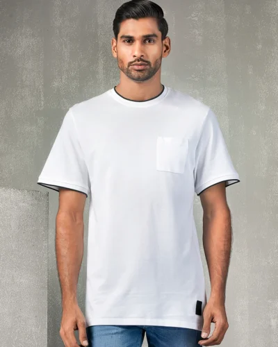 Relax fit drop shoulder men's T-shirt | White