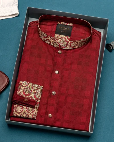 Zaviyar Premium Panjabi | Mahagony