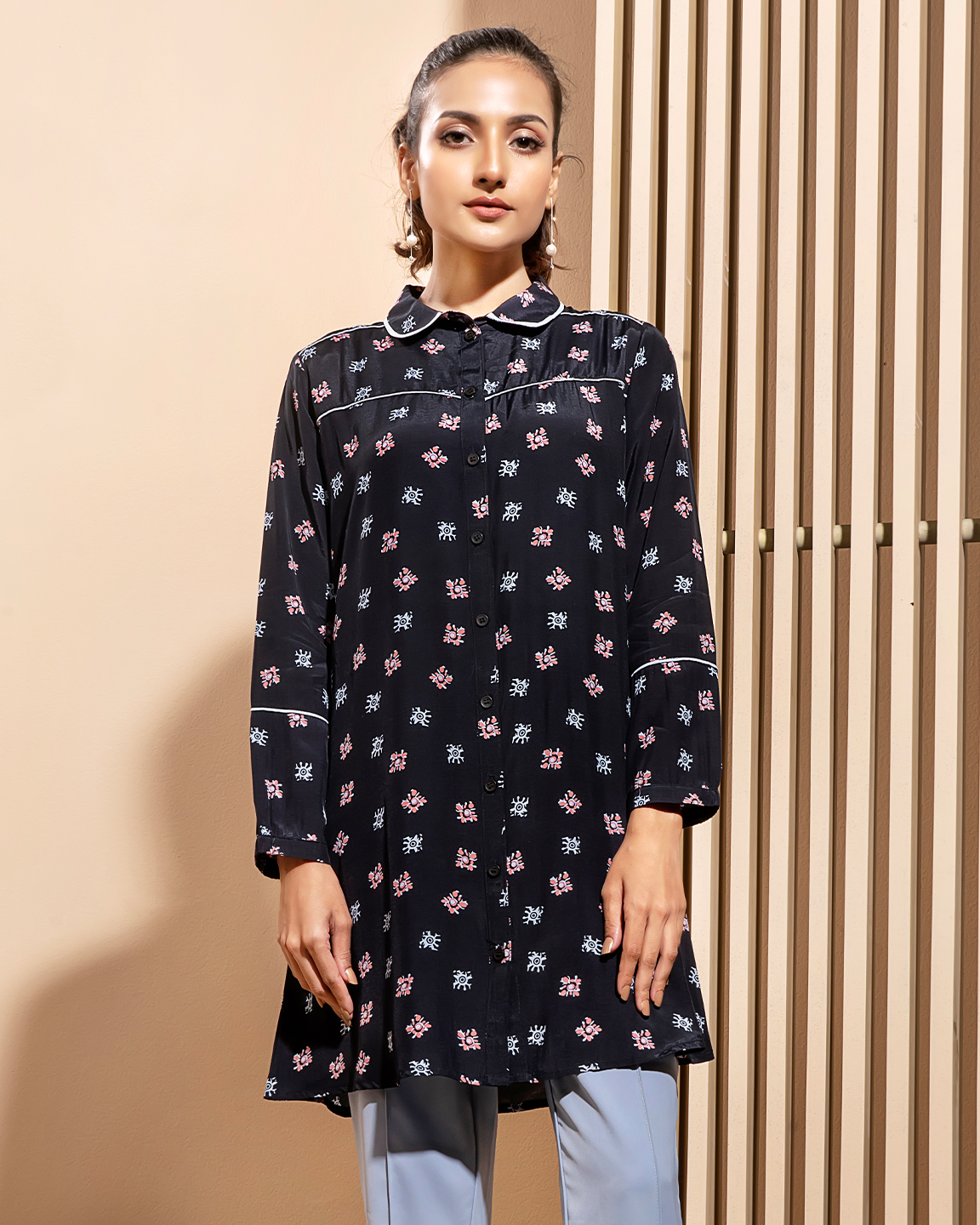 23968 Dark Navy Casual Top