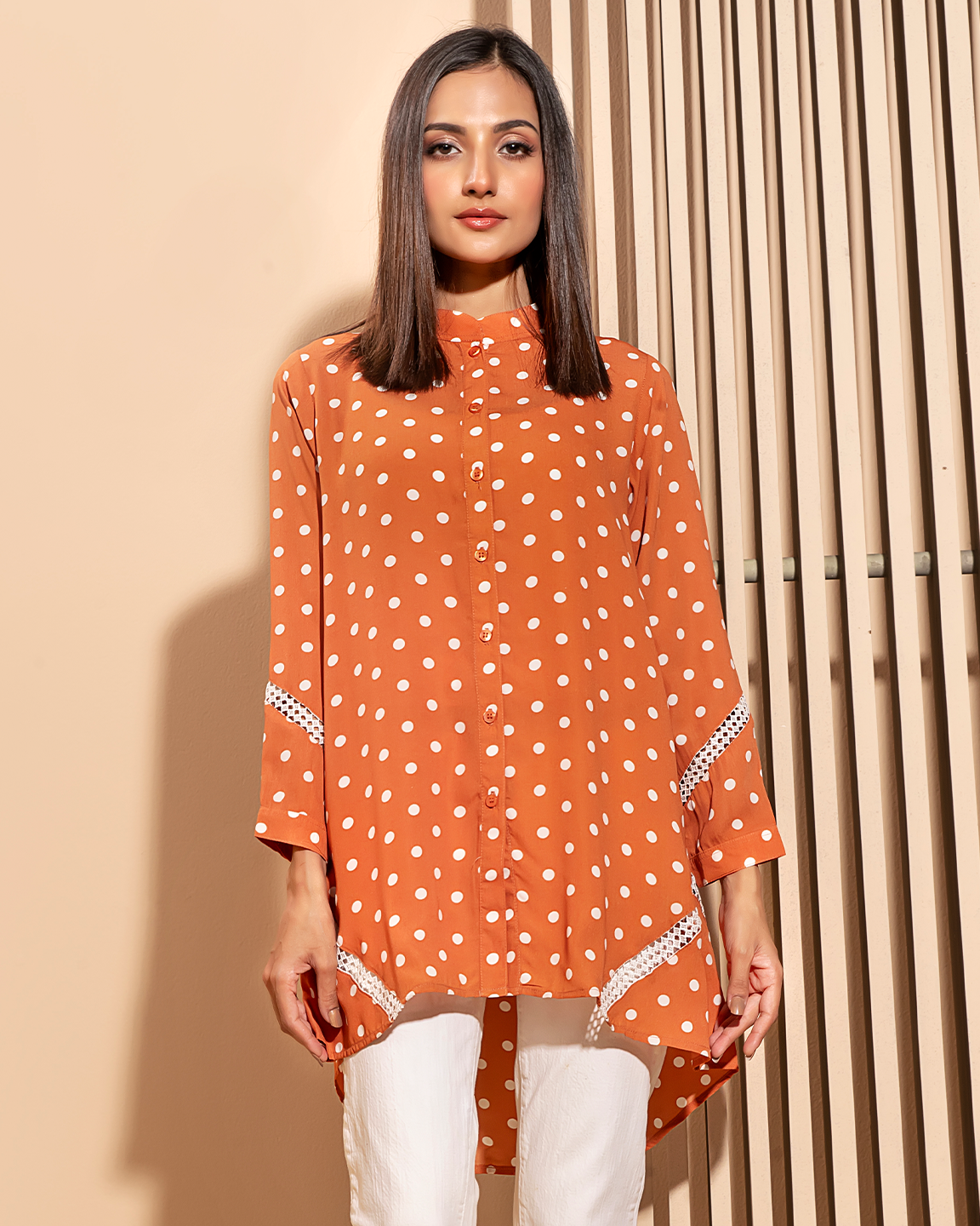 23969 Cinnamon Brown Casual Top