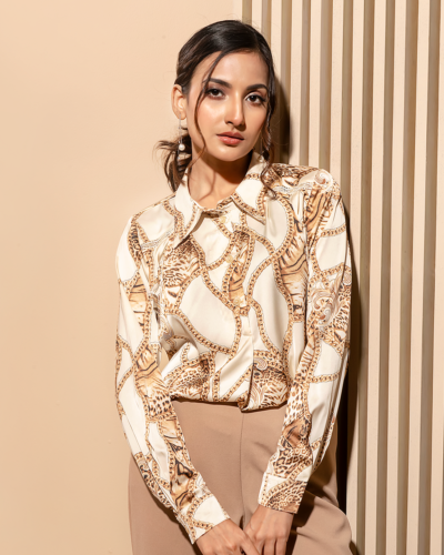Female Casual Top | Cream White