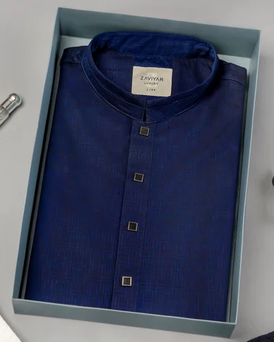Zaviyar Premium Panjabi | Royal Blue