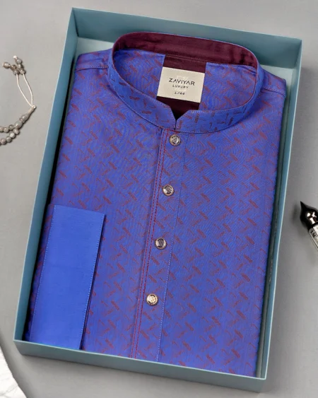 Zaviyar Premium Panjabi | Royal Blue