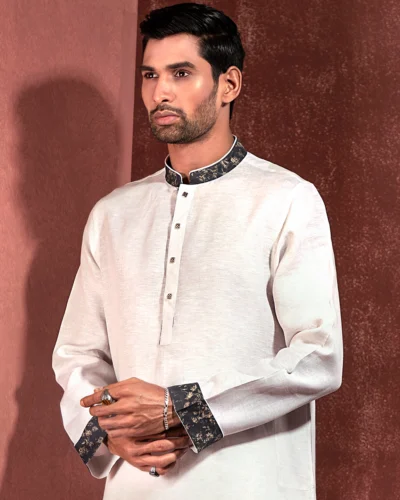 Zaviyar Premium Panjabi | Off White