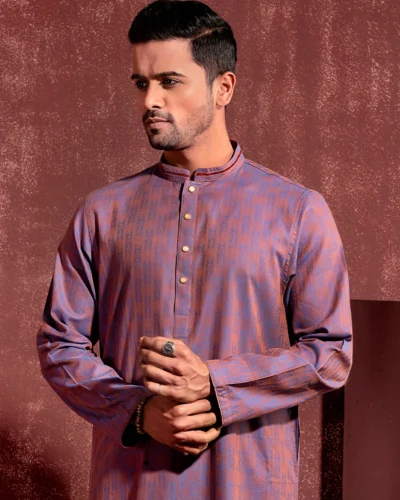 Zaviyar Premium Panjabi | Violet