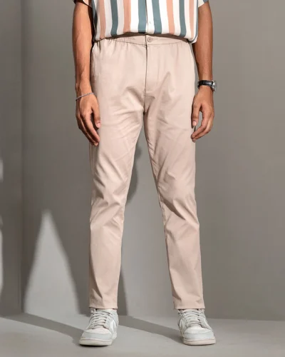 Cotton Stretch Relax Fit Pull On Pant | Mocha