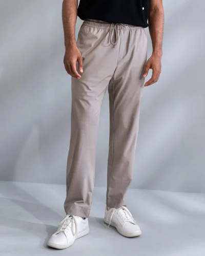 Cotton Stretch Relax Fit Pull On Pant | Tan