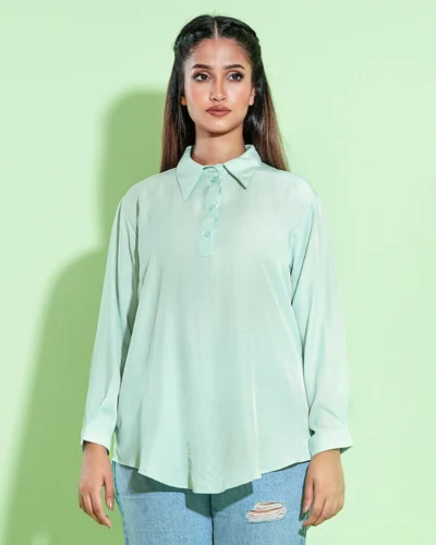 Female Casual Top | Light Sky