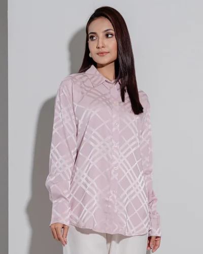 Female Loose Fit  Casual Top | Pale Pink