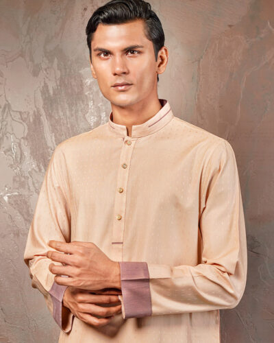 Zaviyar Premium Panjabi | Ivory White