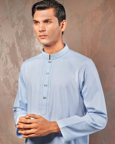 Zaviyar Premium Panjabi | Baby Blue