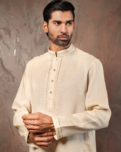 Zaviyar Premium Panjabi | Off White