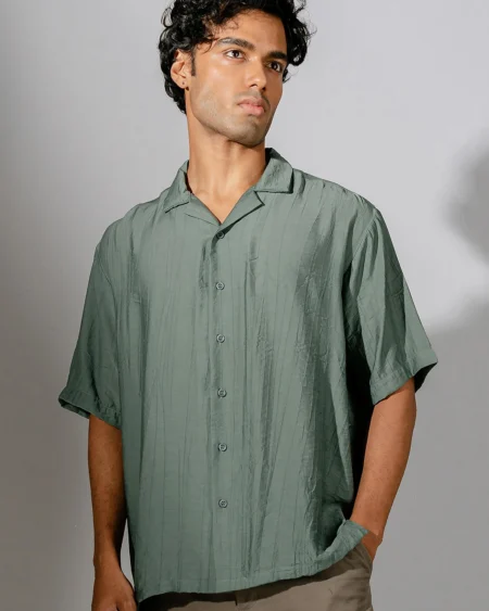 Occult Havana Cuban Shirt | Sage
