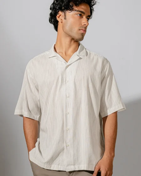 Occult Havana Cuban Shirt | Black White