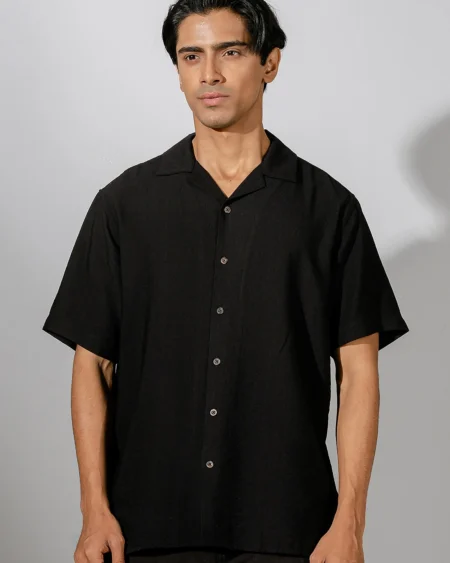 Occult Havana Cuban Shirt | Black