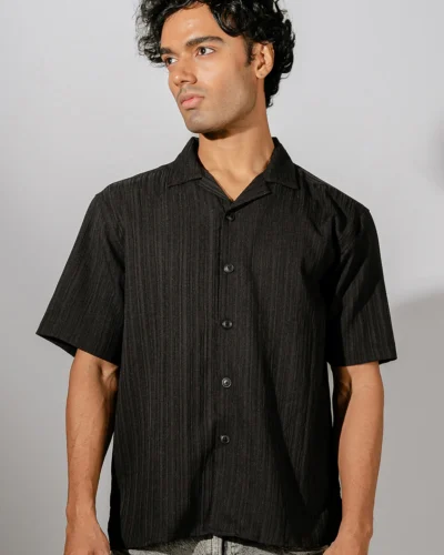 Occult Havana Cuban Shirt  | Black