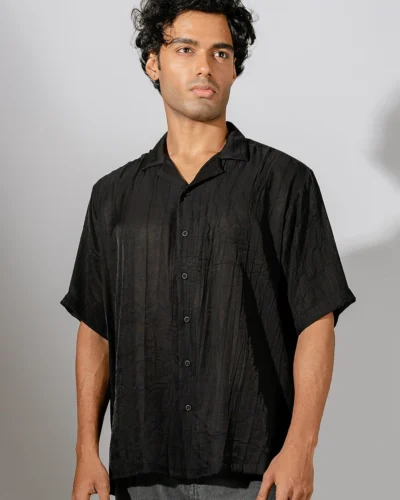 Occult Havana Cuban Shirt | Jade Black