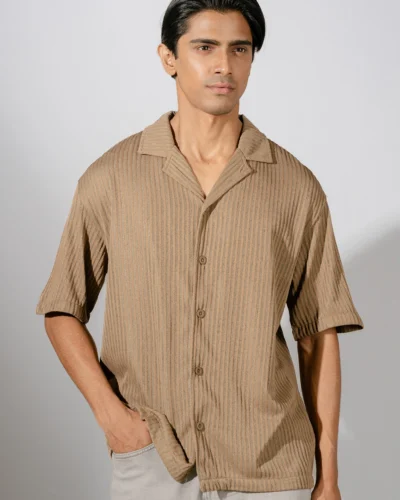 Occult Havana Cuban Shirt | Mocha