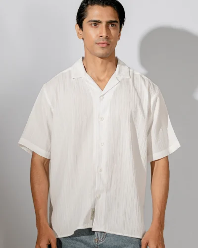 Occult Havana Cuban Shirt  | White