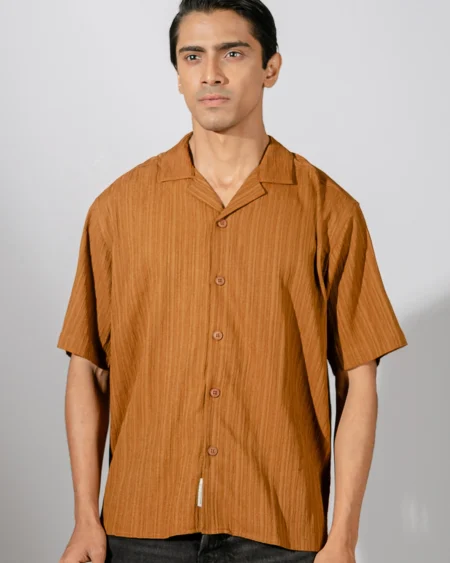 Occult Havana Cuban Shirt  | Rust