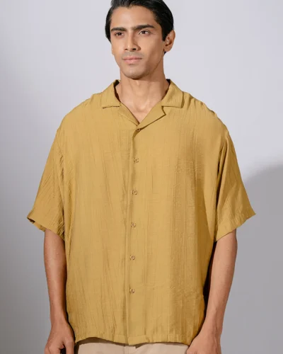 Occult Havana Cuban Shirt | Bisque
