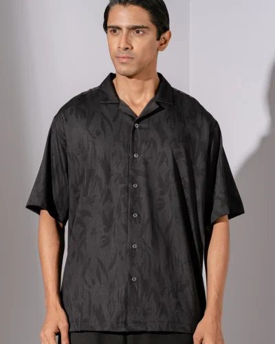 Occult Havana Cuban Shirt | Black