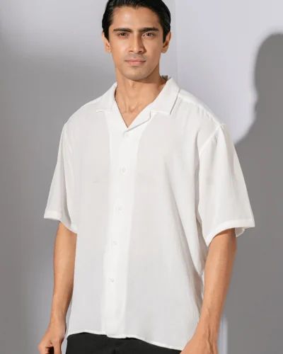 Occult Havana Cuban Shirt | White