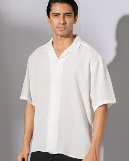 Occult Havana Cuban Shirt | White