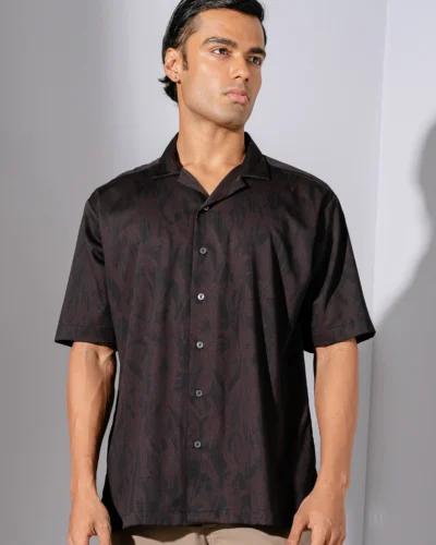 Occult Havana Cuban Shirt | Oil Black
