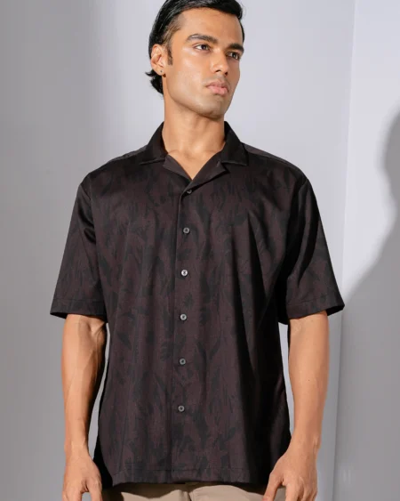 Occult Havana Cuban Shirt | Oil Black