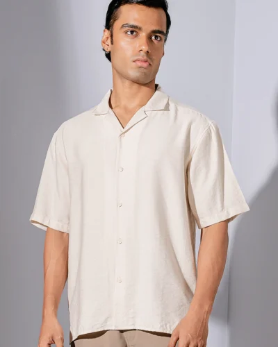 Occult Havana Cuban Shirt | Ivory White