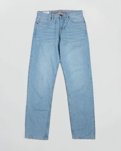 Cotton stretch relaxed fit 5 pocket jeans