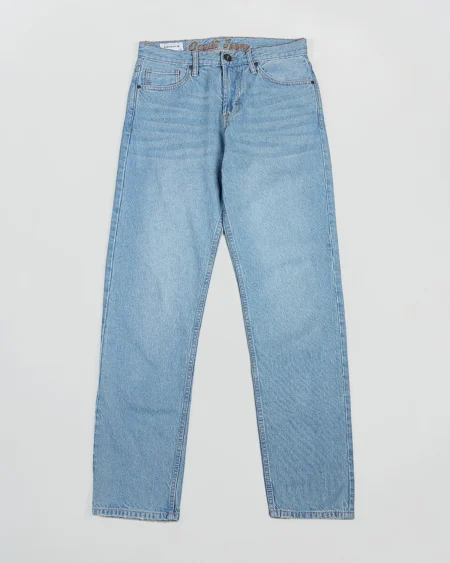 Cotton stretch relaxed fit 5 pocket jeans
