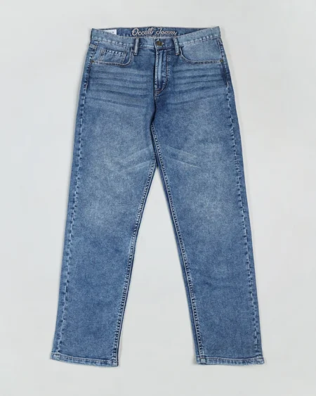 Cotton stretch relaxed fit 5 pocket jeans