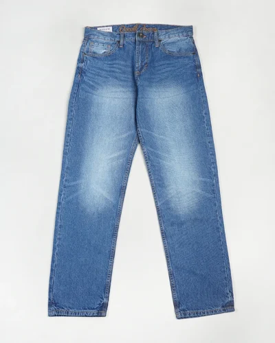 Cotton stretch relaxed fit 5 pocket jeans