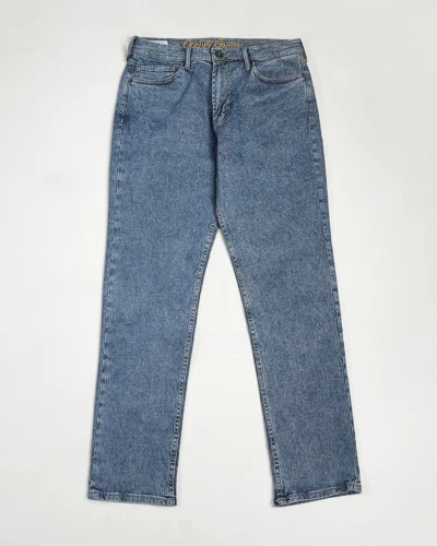 Cotton stretch relaxed fit 5 pocket jeans