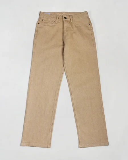 Cotton non-stretch loose fit 5 pocket jeans