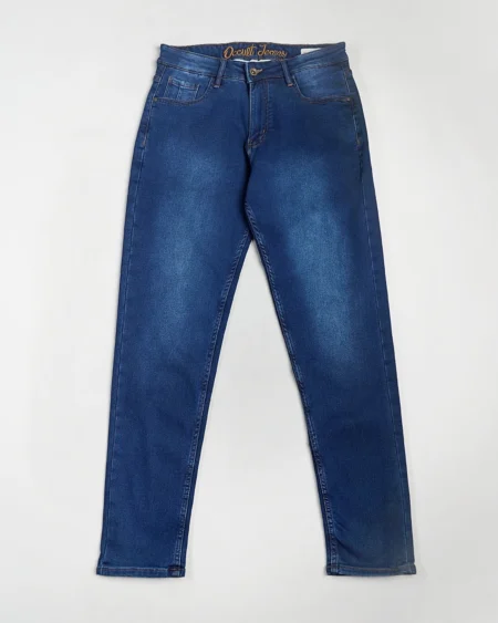 Denim Cotton slim straight fit 5 pocket jeans