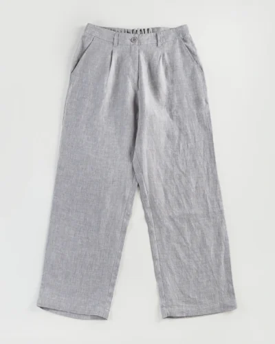 Female Bottom Wide Hem Details Loose Fit Pant | Skyway Blue