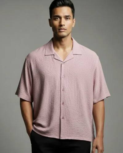 Occult Havana Cuban Shirt | Baby Pink