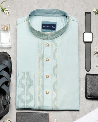 Occult Ethnic Club Panjabi | Steel Blue