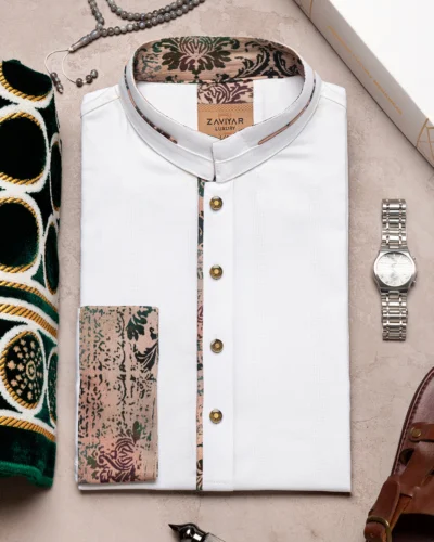Zaviyar Premium Panjabi | Off White
