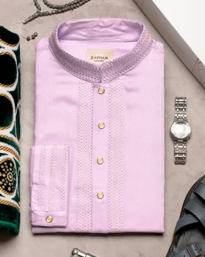 Zaviyar Premium Panjabi | Lavender