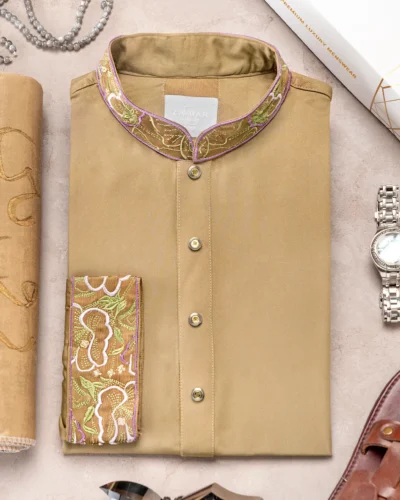 Zaviyar Premium Panjabi | Walnut Brown